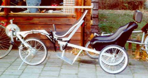 reikshaw with Flevo-trike steering principle